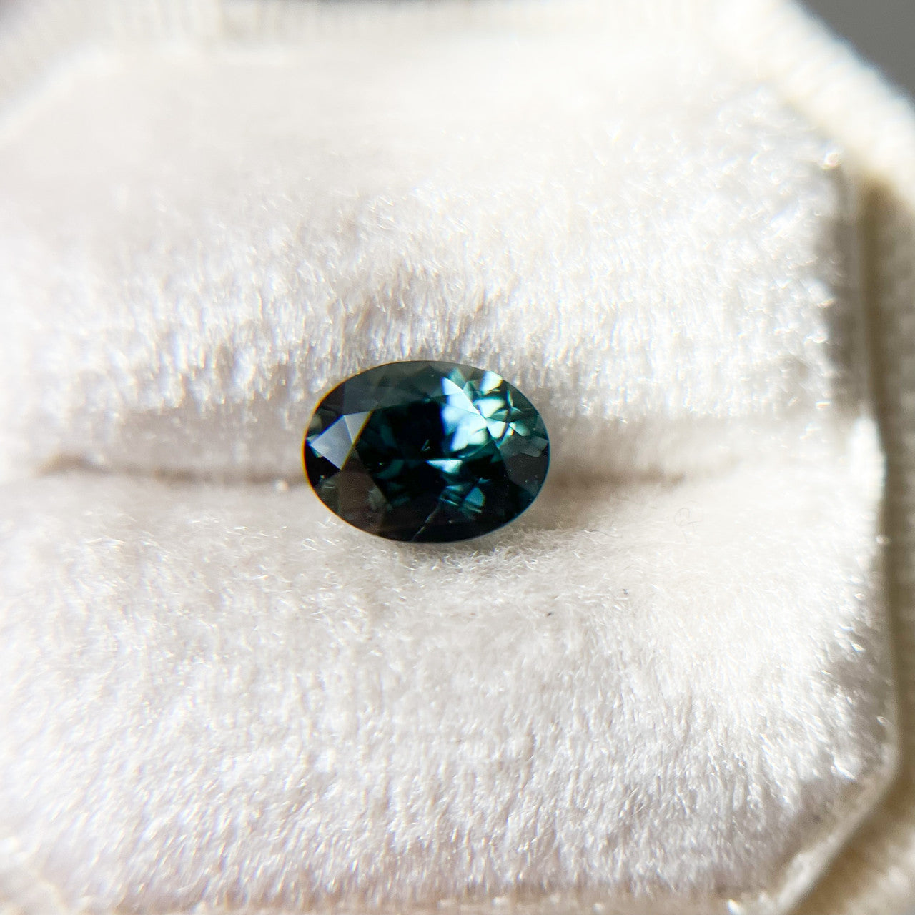 Oval Deep Teal Blue Australian Sapphire by Tatum Gems