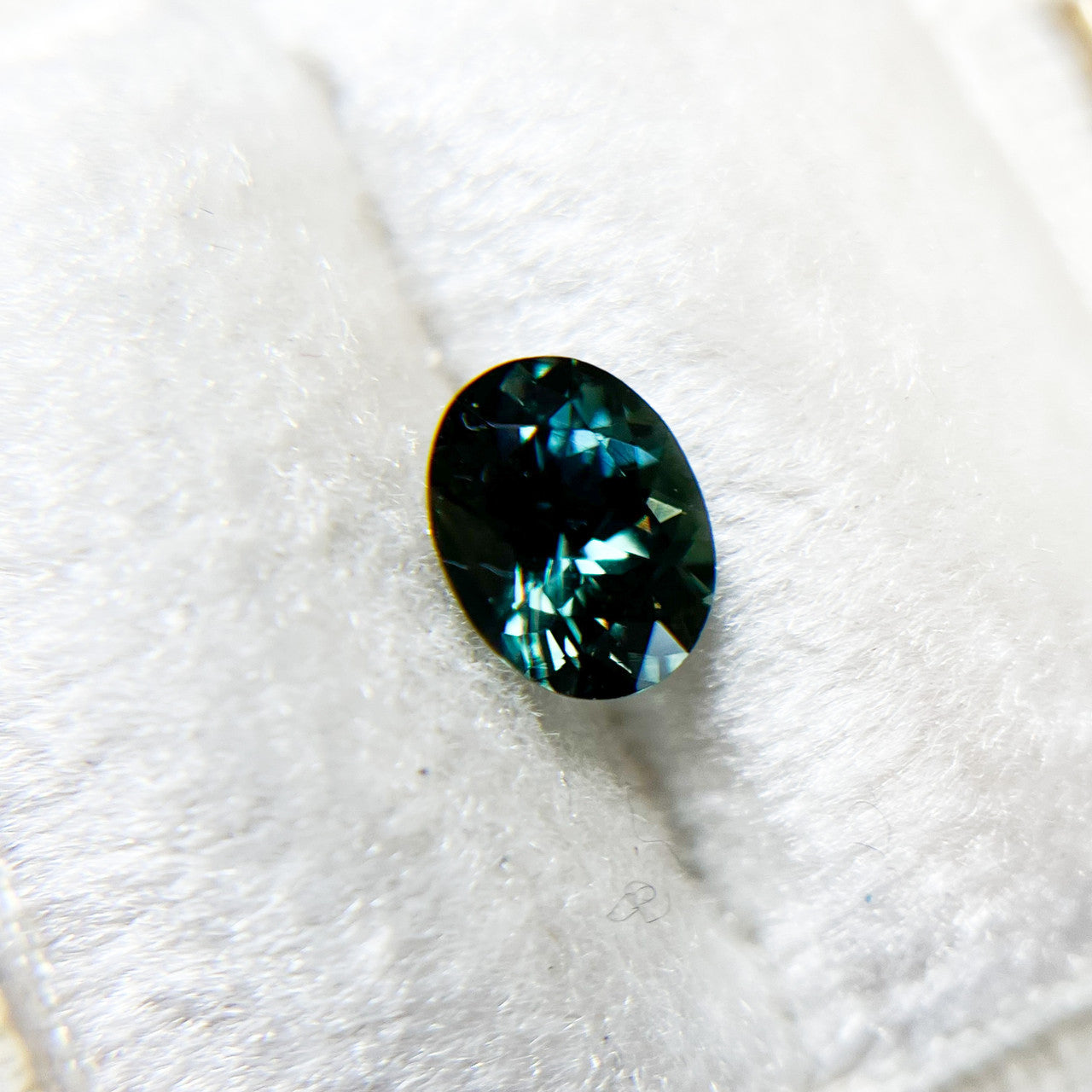 Oval Deep Teal Blue Australian Sapphire by Tatum Gems