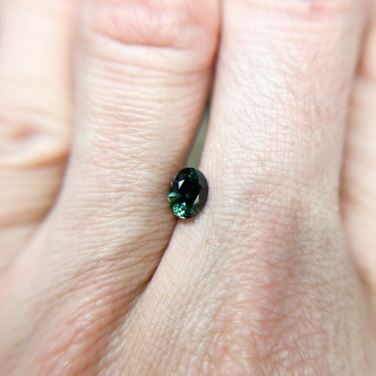 Oval Deep Teal Blue Australian Sapphire by Tatum Gems