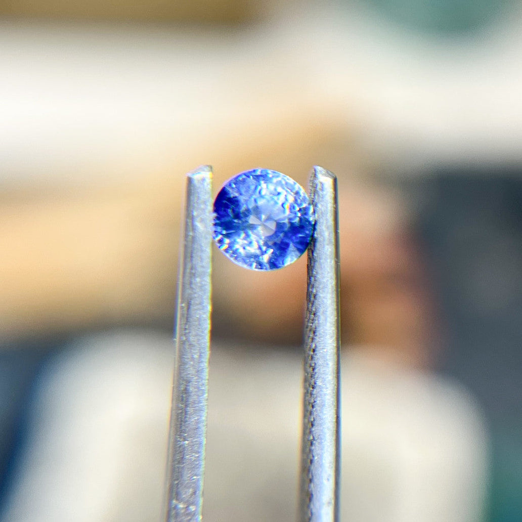 Vibrant Light Blue Violet Sapphire