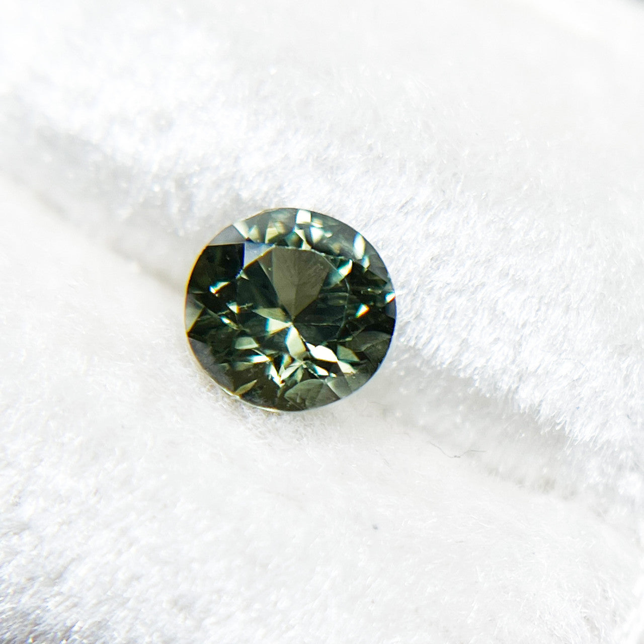 Deep Olive Green Montana Sapphire