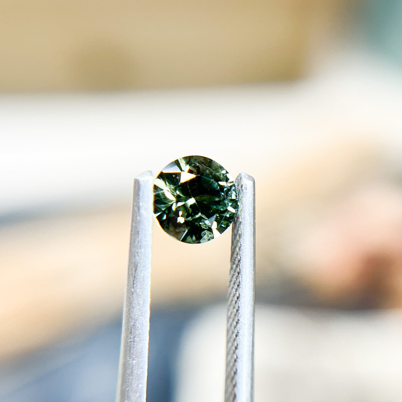 Deep Olive Green Montana Sapphire