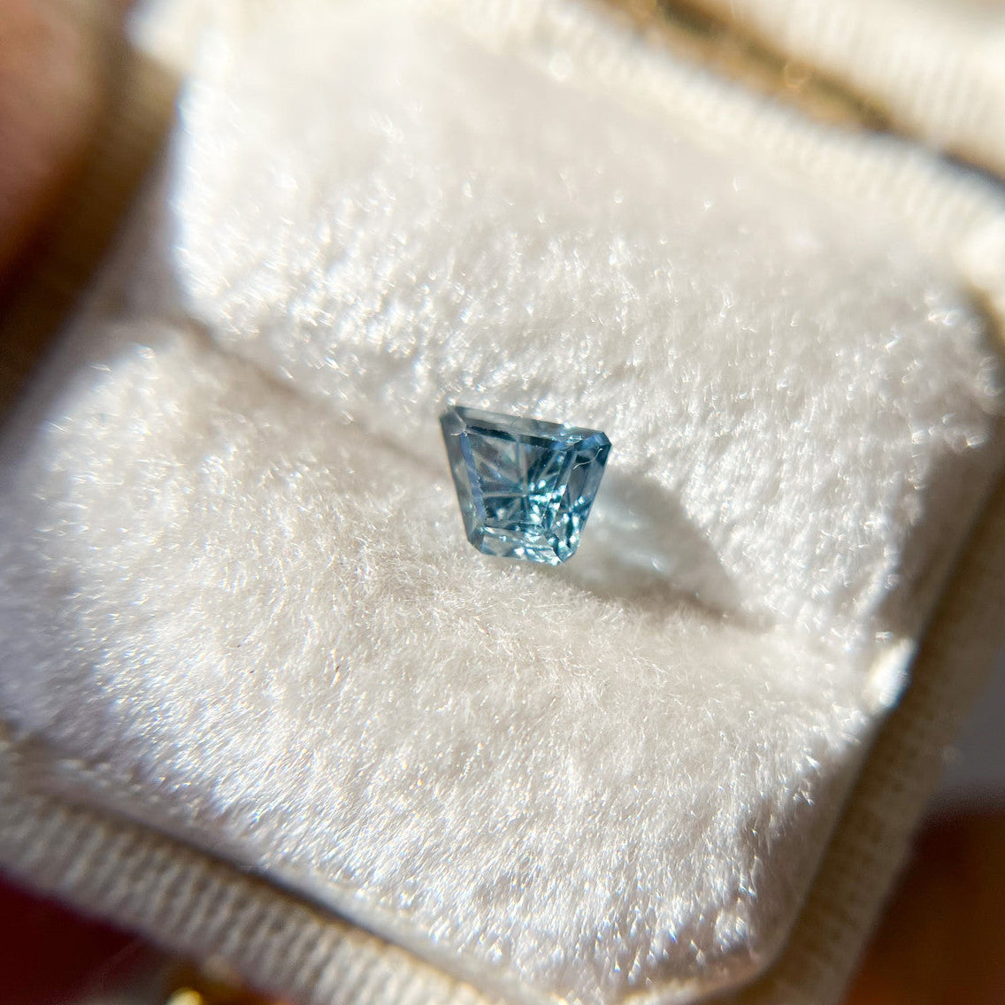 Bright Blue Sapphire Freeform Starbrite™ Cut by John Dyer