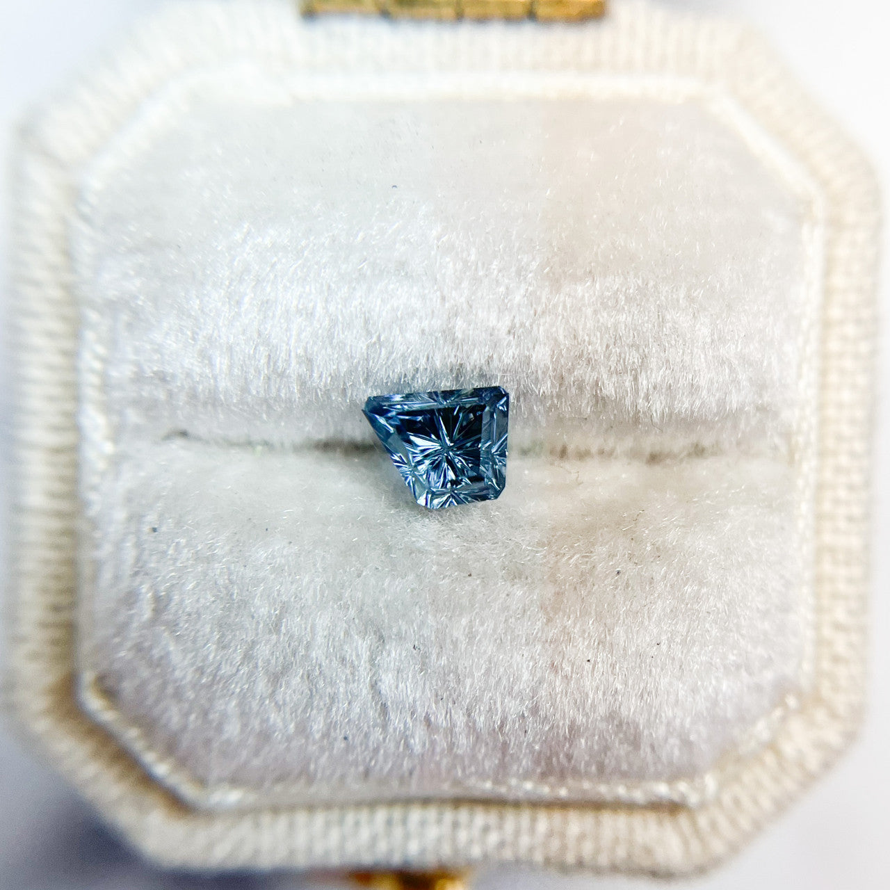 Bright Blue Sapphire Freeform Starbrite™ Cut by John Dyer