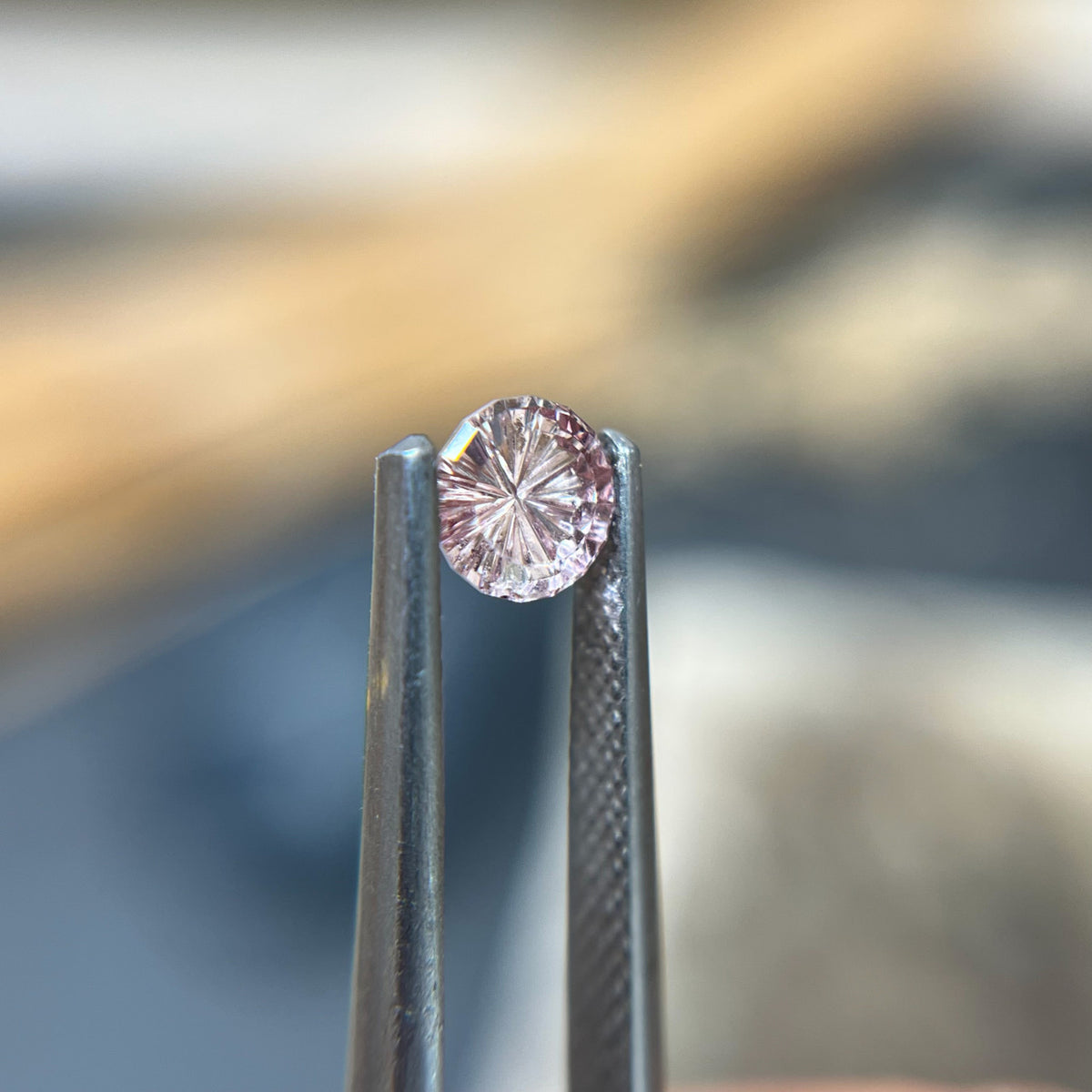 Dragon Malaya Round Garnet StarBrite™ Cut by John Dyer