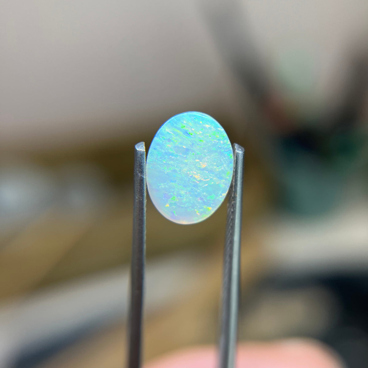 Australian Oval White Opal