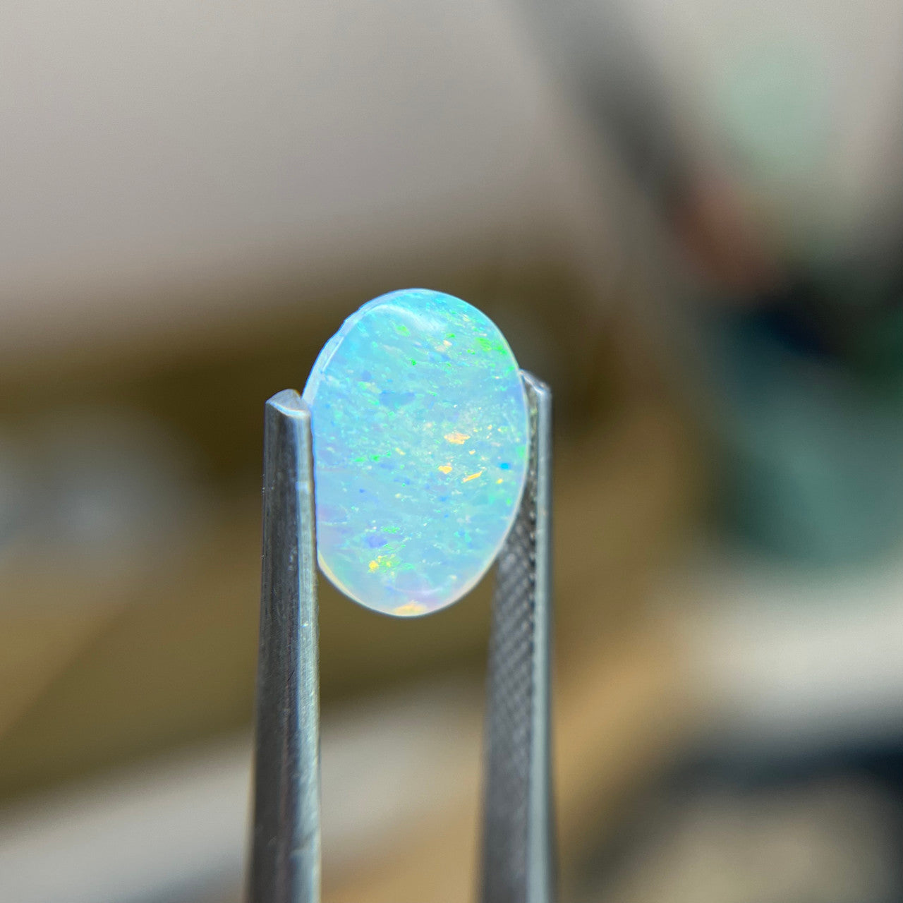 Australian Oval White Opal
