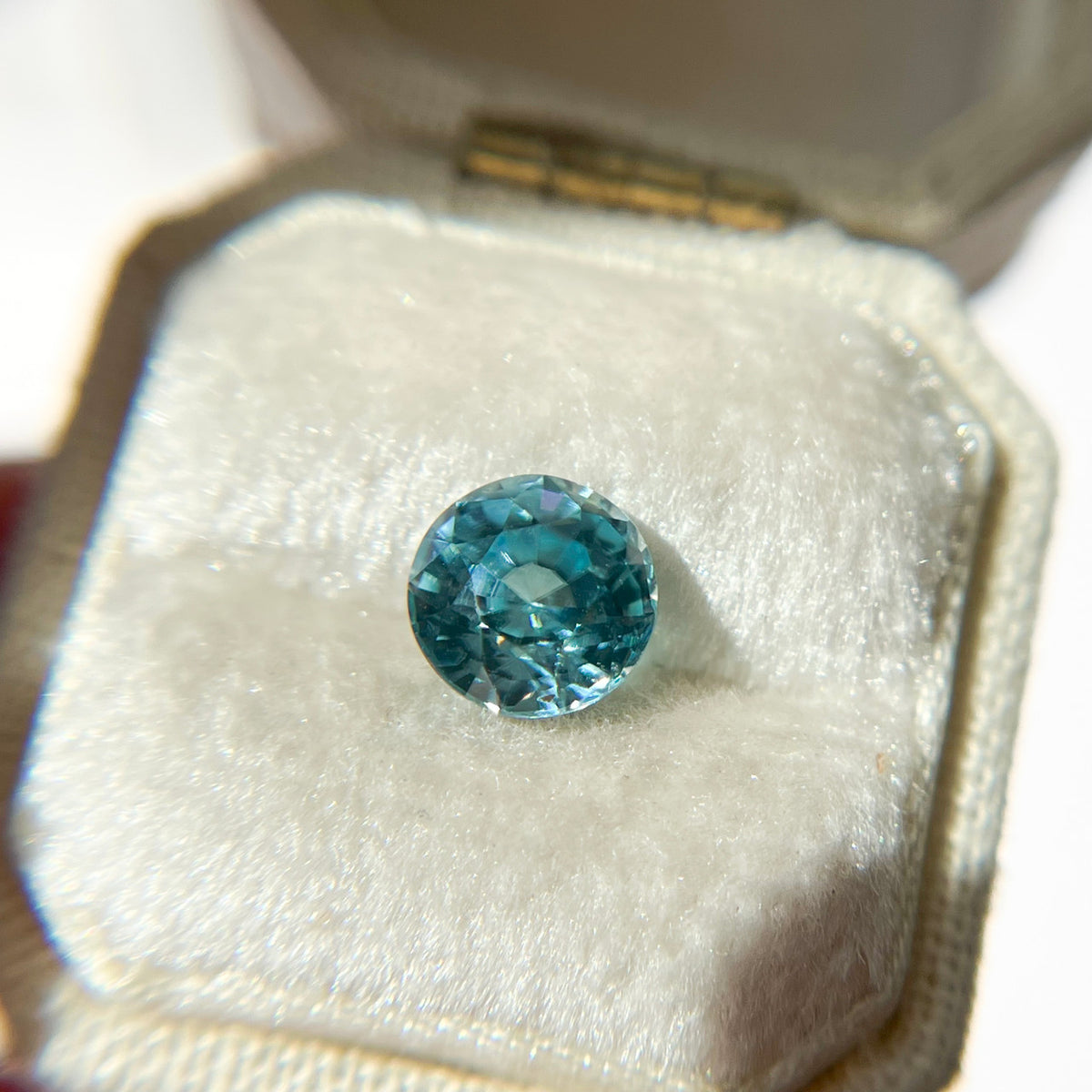 Large Round Blue Zircon