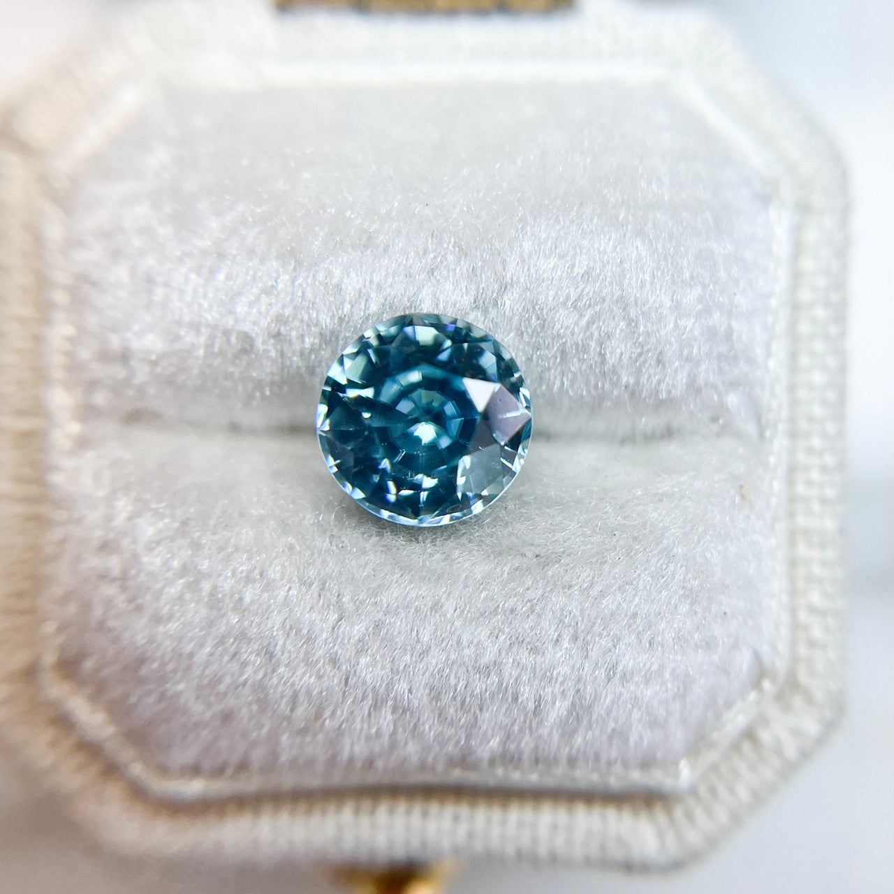 Large Round Blue Zircon