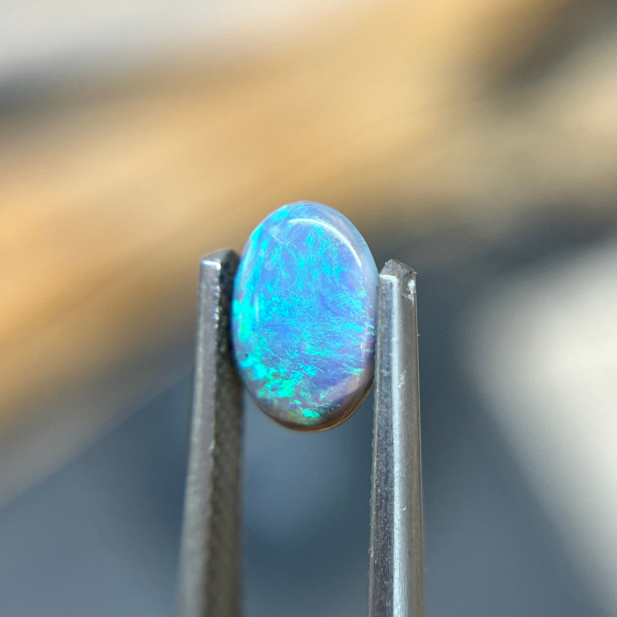Black Australian Opal Oval Cut