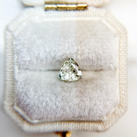 Pale Green Trillion Cut Montana Sapphire