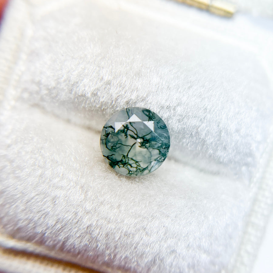6.5mm Round Moss Agate - 1397
