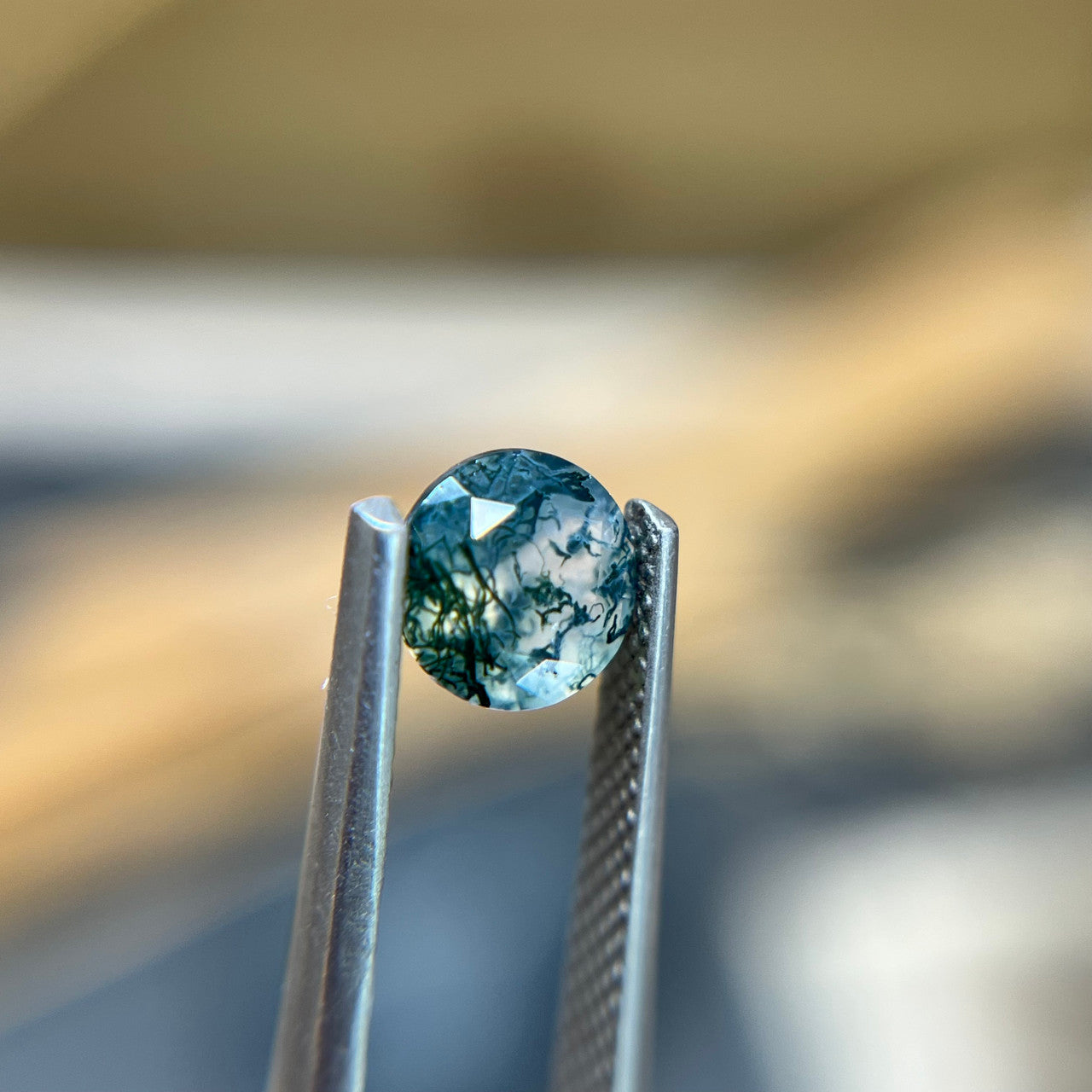 6.5mm Round Moss Agate - 1398