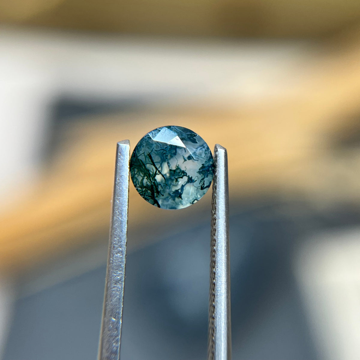 6.5mm Round Moss Agate - 1398