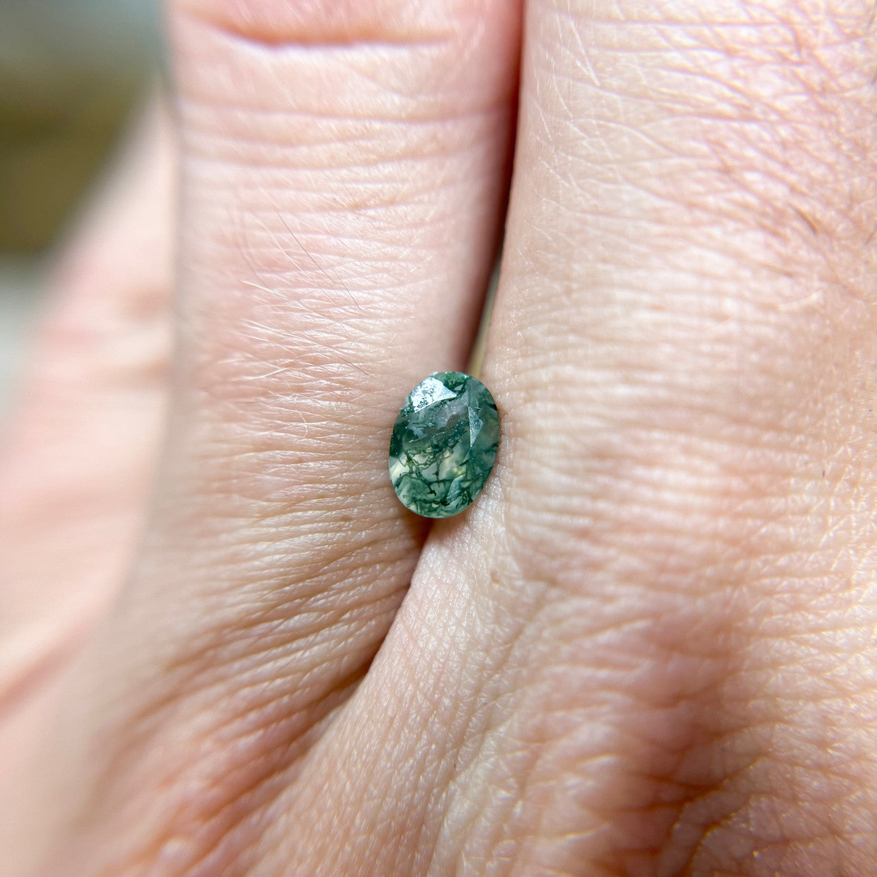 Oval Moss Agate
