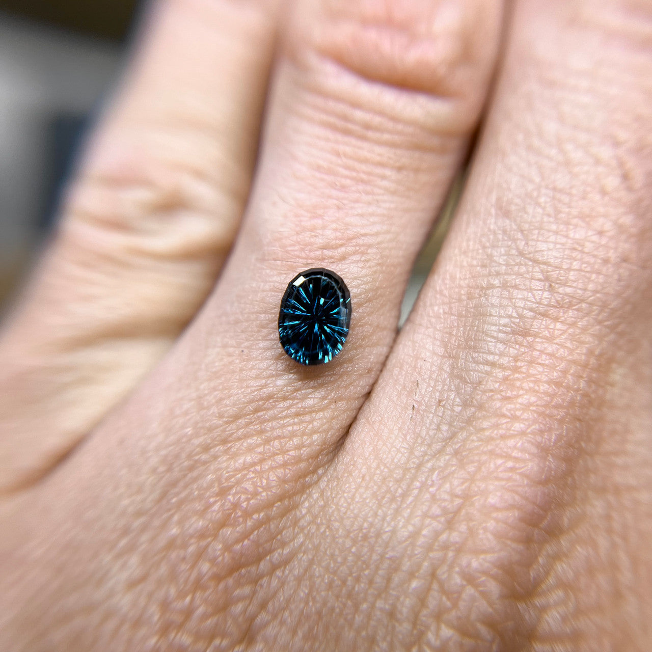 Oval Blue Australian Sapphire Starbrite™ Cut by John Dyer