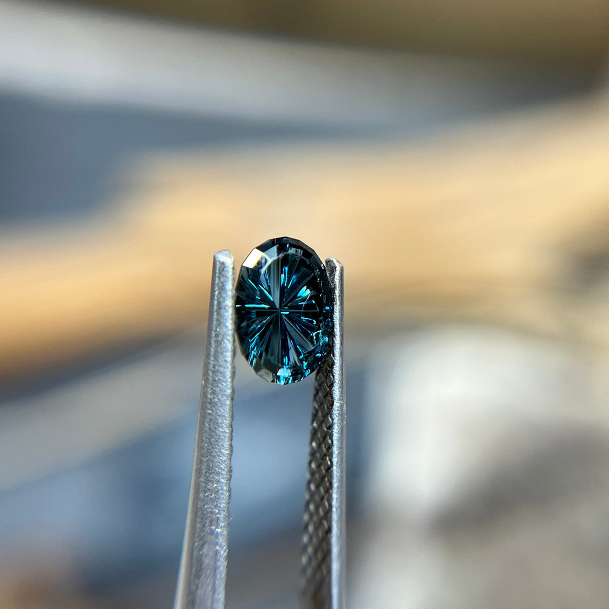 Oval Blue Australian Sapphire Starbrite™ Cut by John Dyer