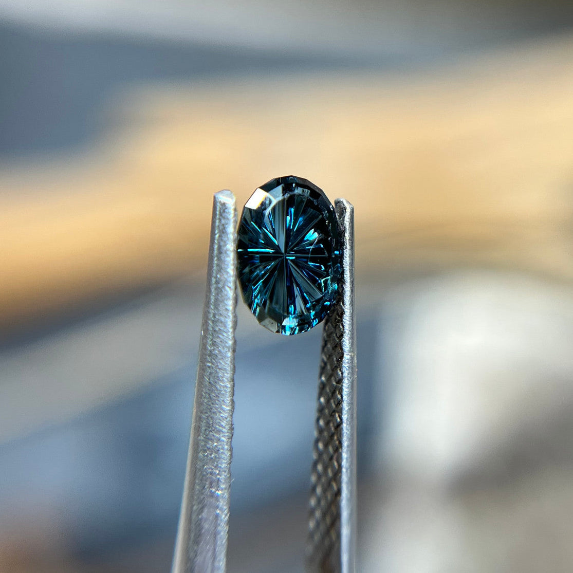 Oval Blue Australian Sapphire Starbrite™ Cut by John Dyer