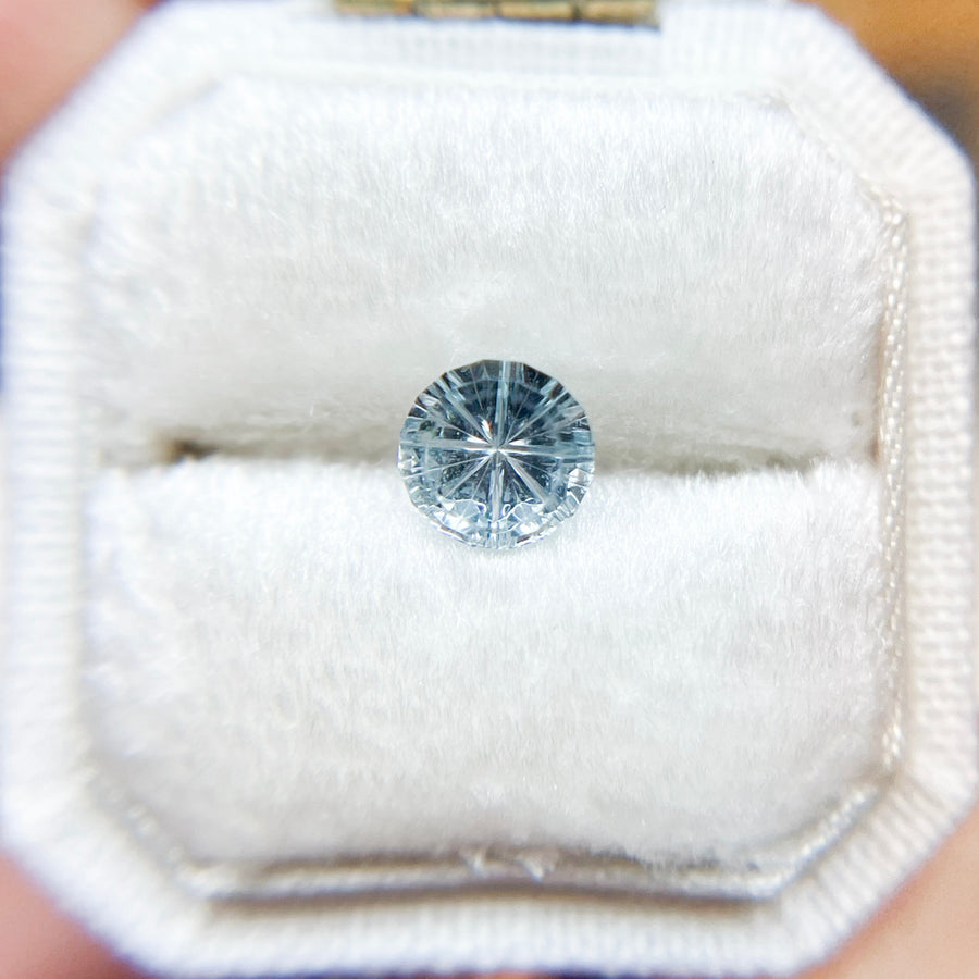 Pale Blue Montana Sapphire Starbrite™ Cut by John Dyer
