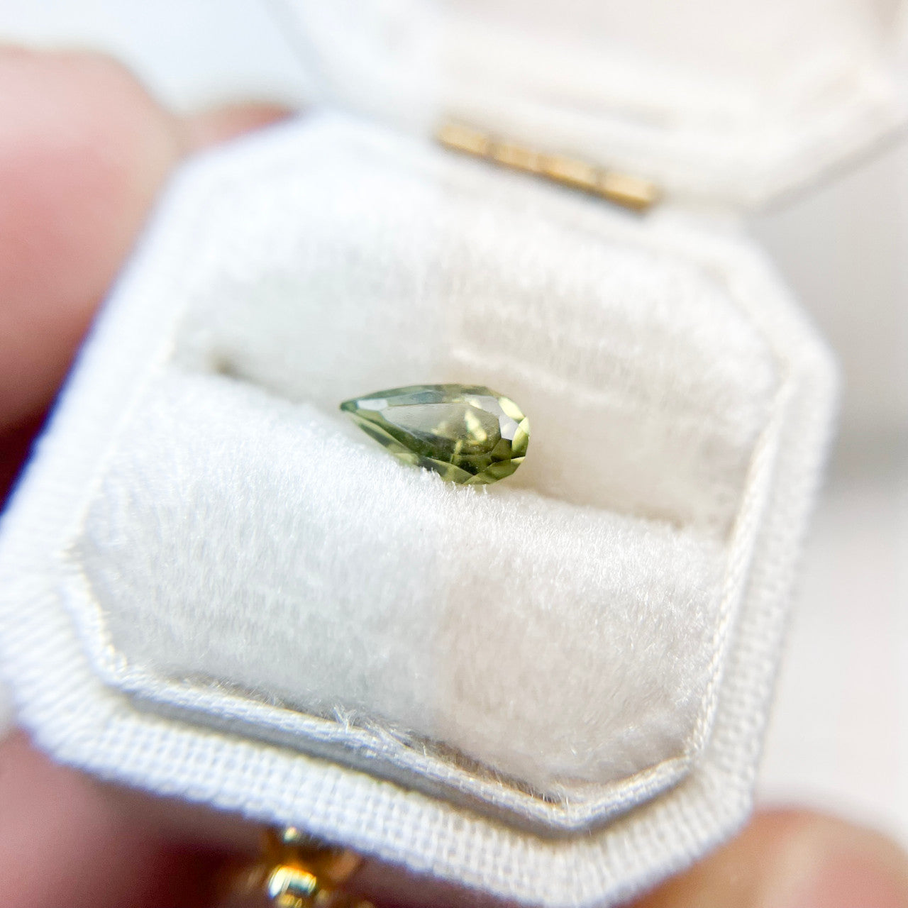 Green Yellow Australian Sapphire Regal Radiant™ Cut by John Dyer