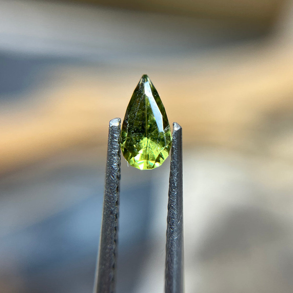 Green Yellow Australian Sapphire Regal Radiant™ Cut by John Dyer