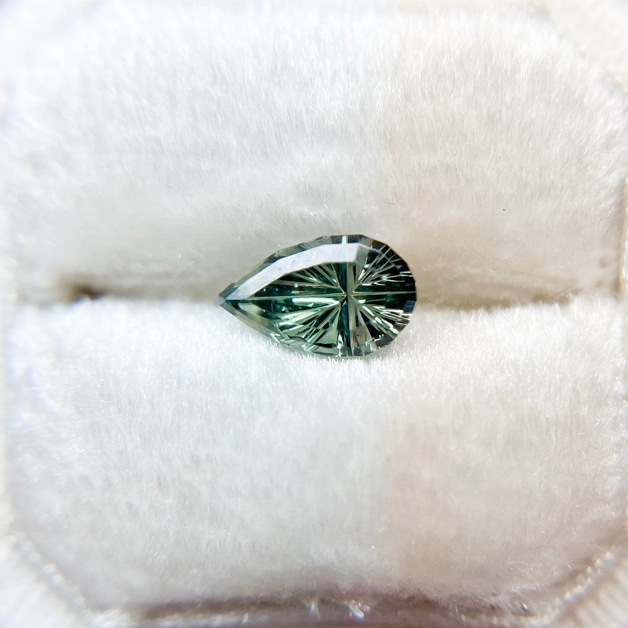 Green Pear Australian Sapphire Starbrite™ Cut by John Dyer