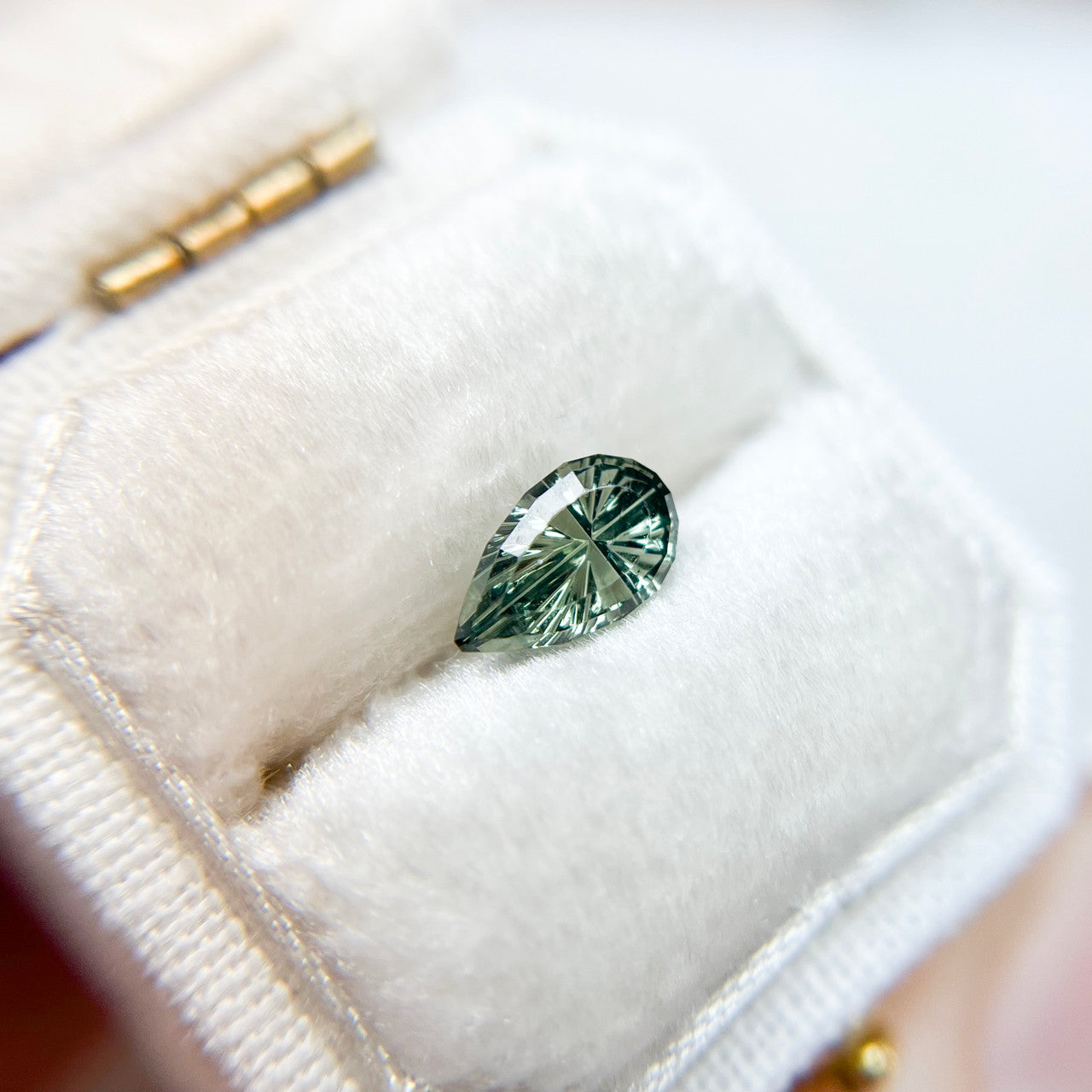 Green Pear Australian Sapphire Starbrite™ Cut by John Dyer
