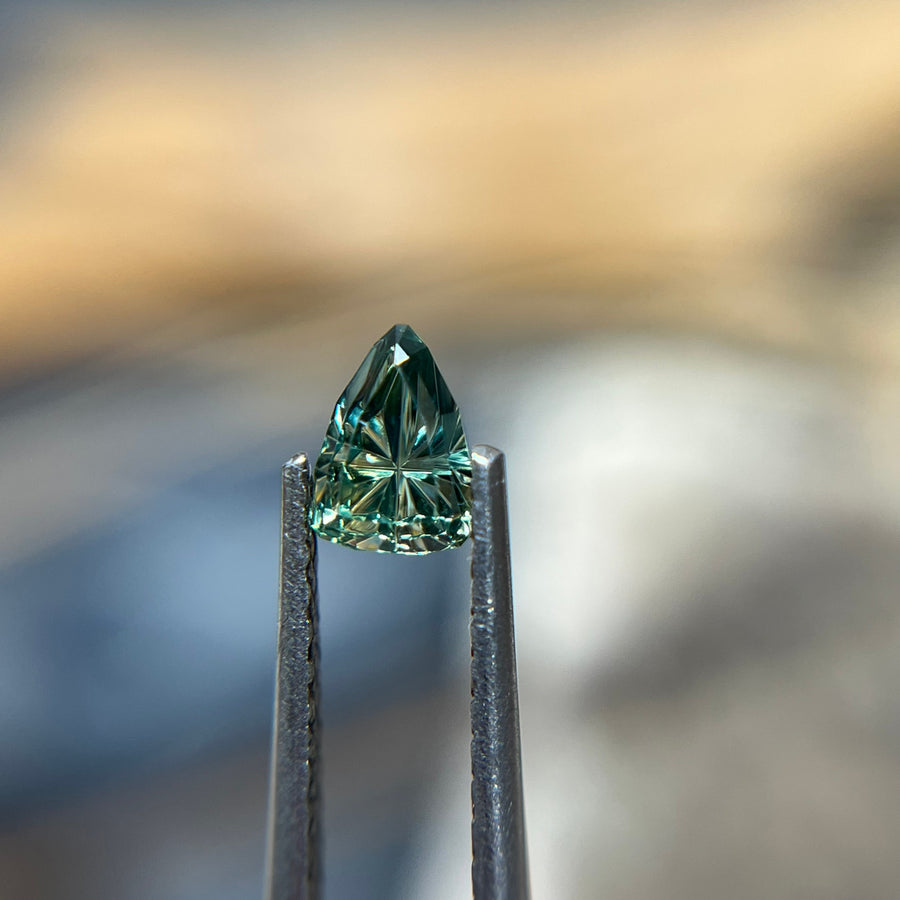 Parti Color Shield Australian Sapphire Starbrite™ Cut by John Dyer