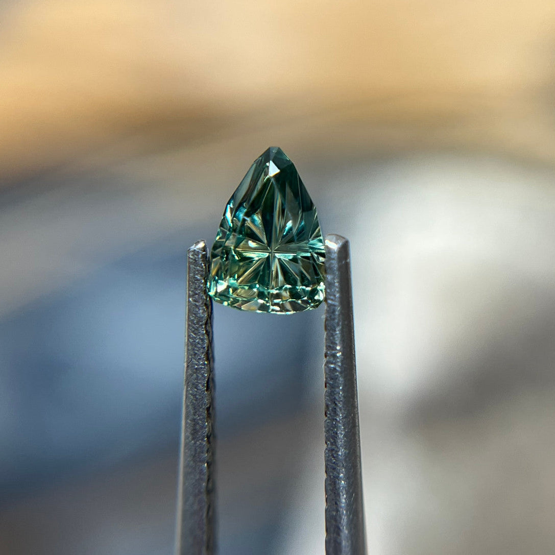 Parti Color Shield Australian Sapphire Starbrite™ Cut by John Dyer