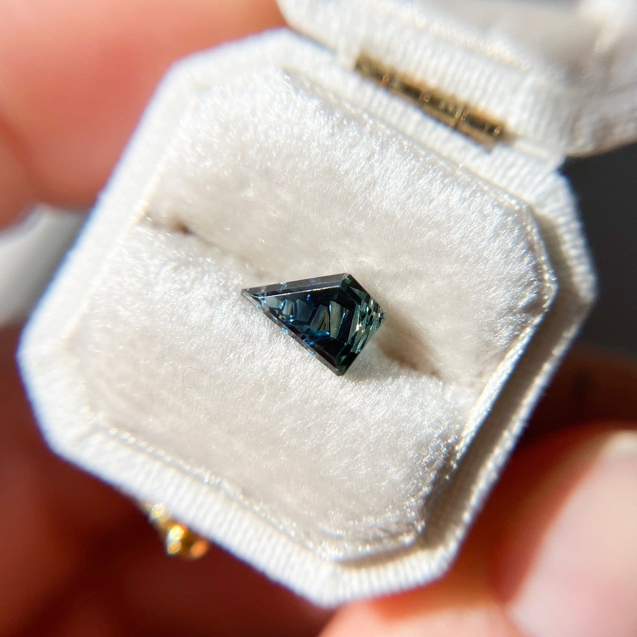 Dark Teal Parti Color Australian Sapphire Dreamscape™ Cut by John Dyer