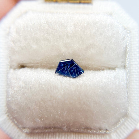 Baby Dyer Blue Australian Sapphire Freeform Dreamscape™ Cut by John Dyer
