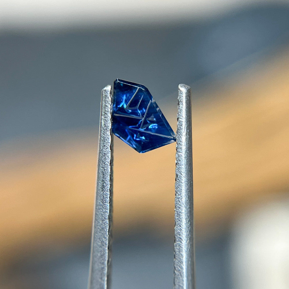 Baby Dyer Blue Australian Sapphire Freeform Dreamscape™ Cut by John Dyer