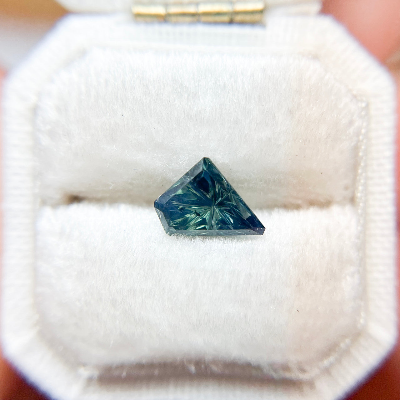 Deep Turquoise Australian Sapphire Starbrite™ Cut by John Dyer