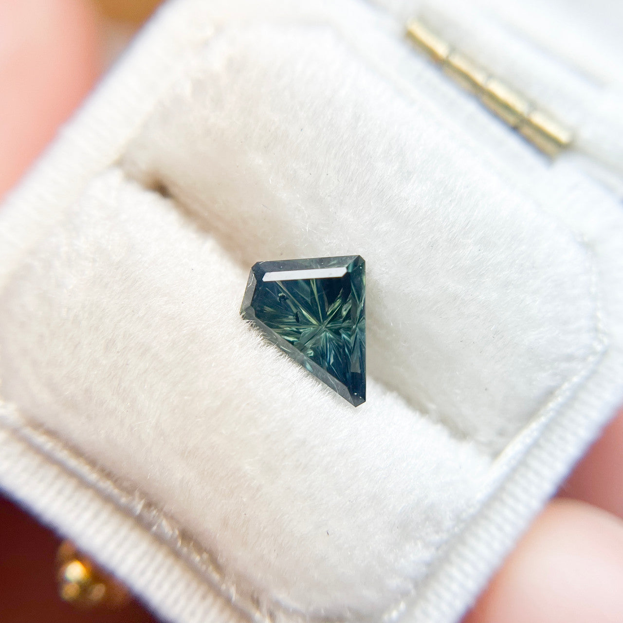 Deep Turquoise Australian Sapphire Starbrite™ Cut by John Dyer