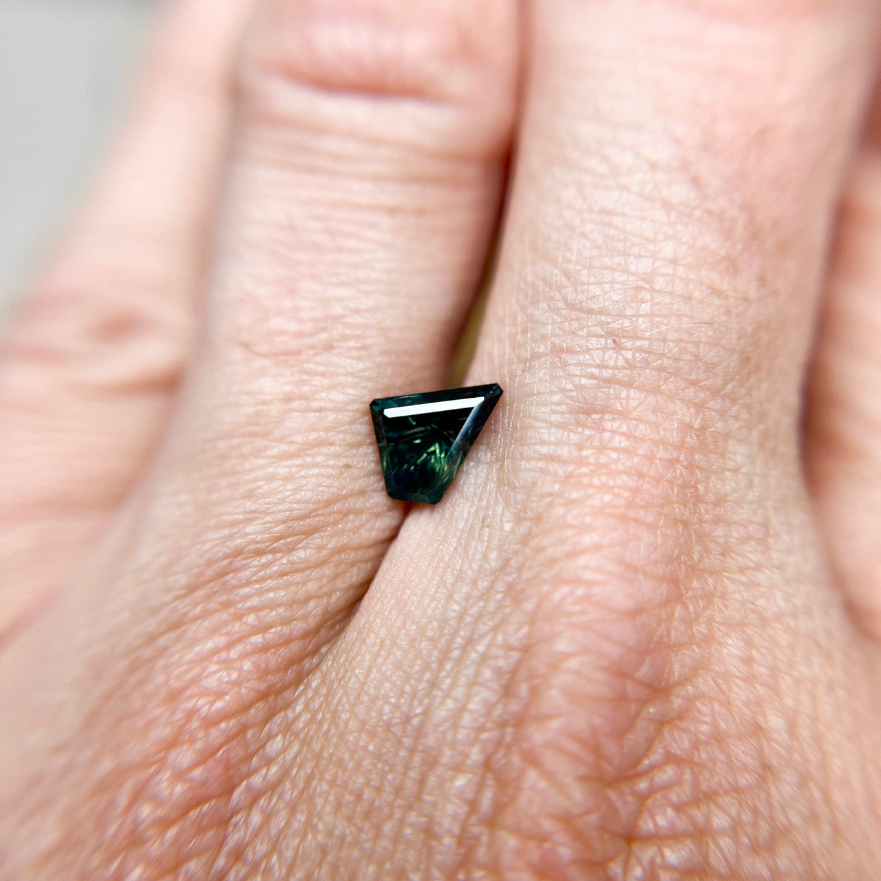 Deep Turquoise Australian Sapphire Starbrite™ Cut by John Dyer