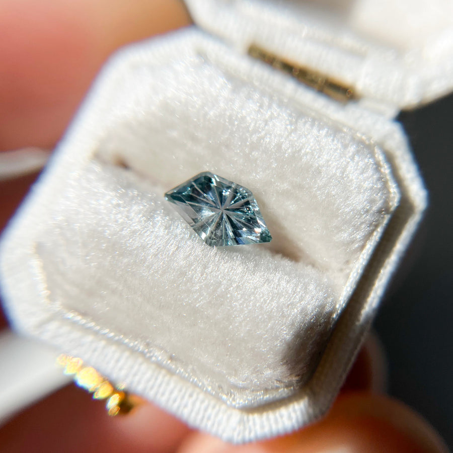 Arctic Blue Parti Color Montana Sapphire Starbrite™ Cut by John Dyer