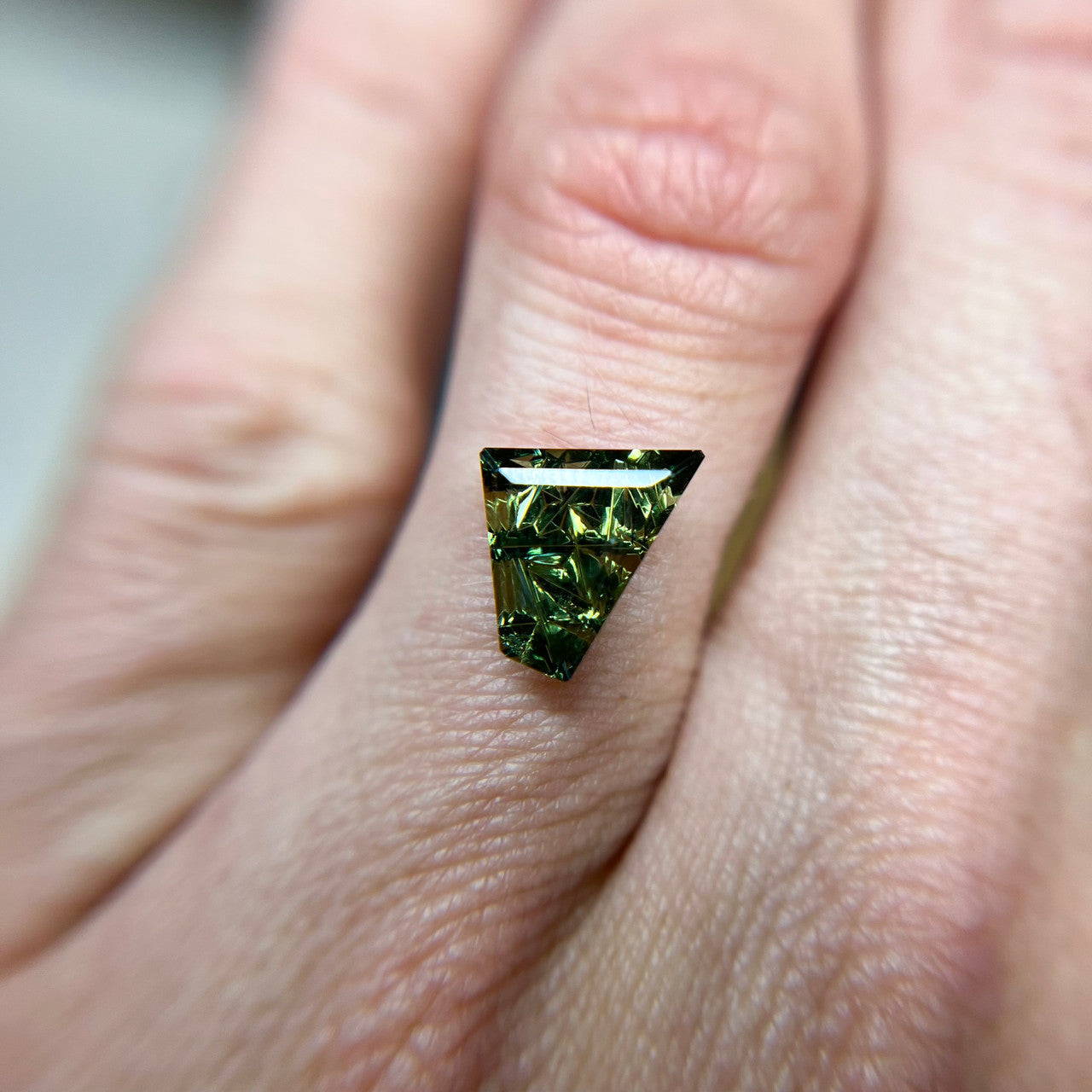 Forest Green Australian Sapphire Dreamscape™ Cut by John Dyer