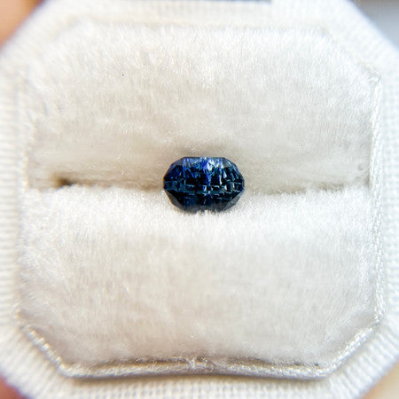 Royal Blue Parti Color Australian Sapphire Deep Concave™ Cut by John Dyer
