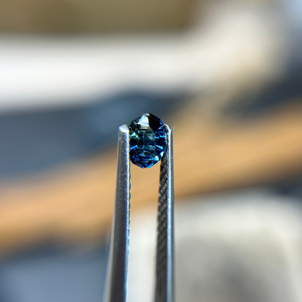 Royal Blue Parti Color Australian Sapphire Deep Concave™ Cut by John Dyer