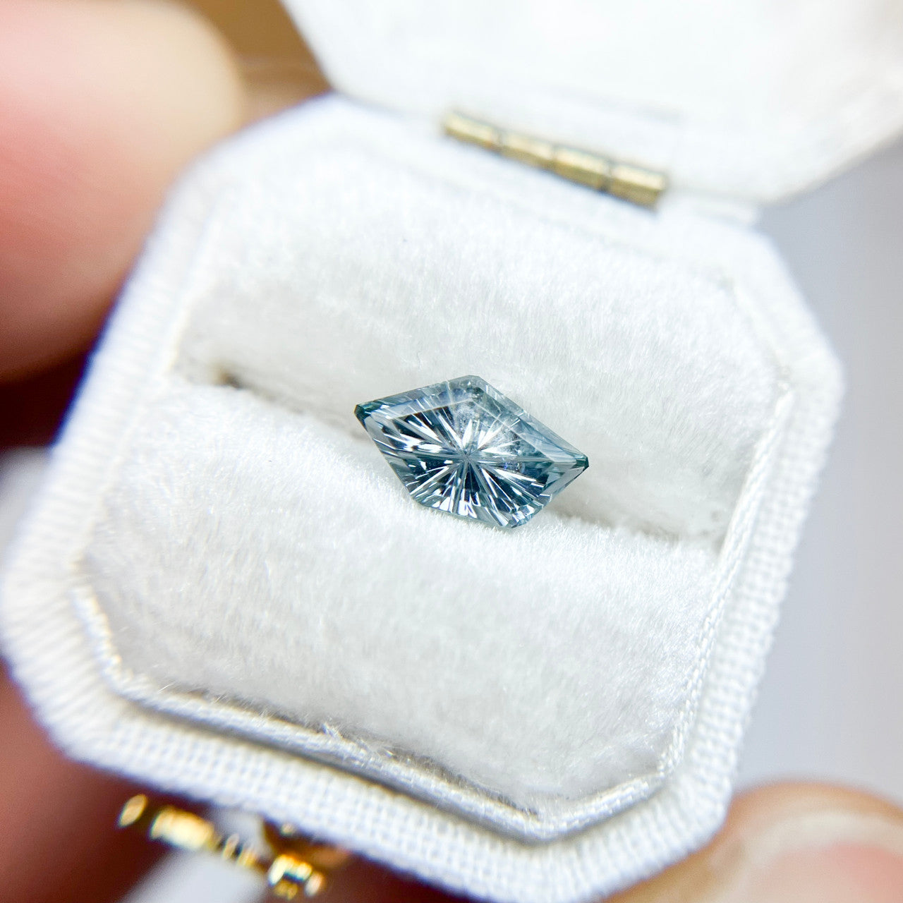 Arctic Blue Parti Color Montana Sapphire Starbrite™ Cut by John Dyer