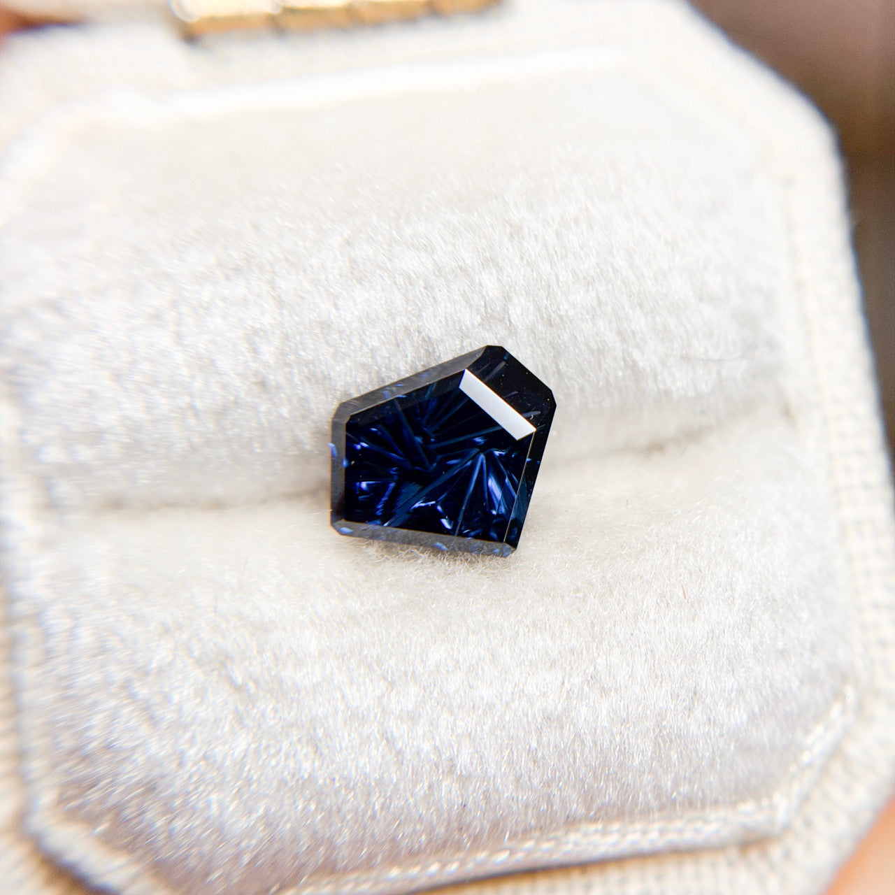Vivid Blue Australian Sapphire Freeform Dreamscape™ Cut by John Dyer