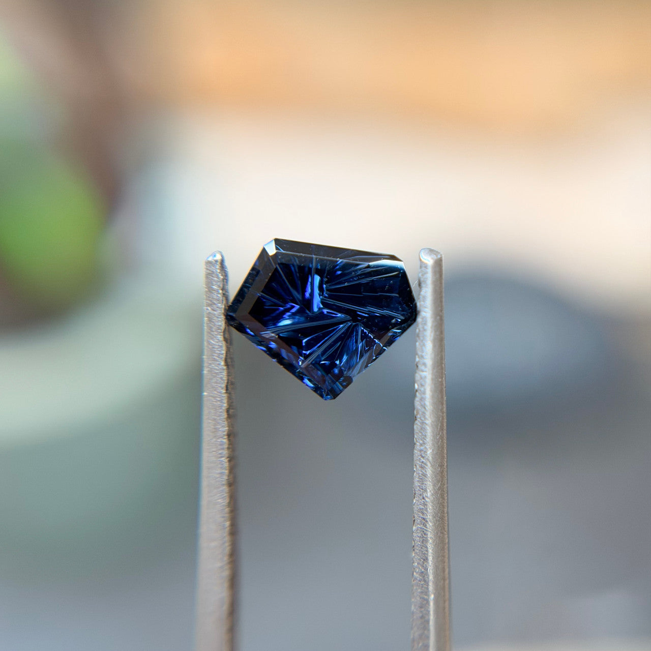 Vivid Blue Australian Sapphire Freeform Dreamscape™ Cut by John Dyer