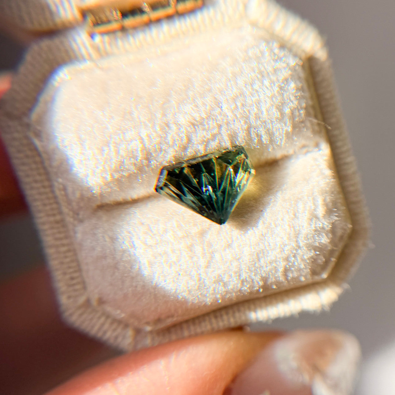 Parti Color Butterfly Wing Australian Sapphire Dreamscape™ Cut by John Dyer