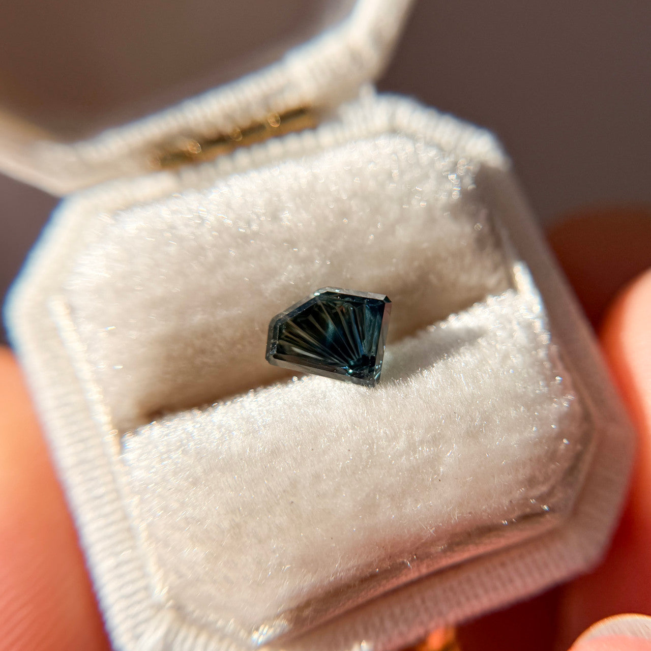 Parti Color Celestial Blue Green Australian Sapphire Dreamscape™ Cut by John Dyer