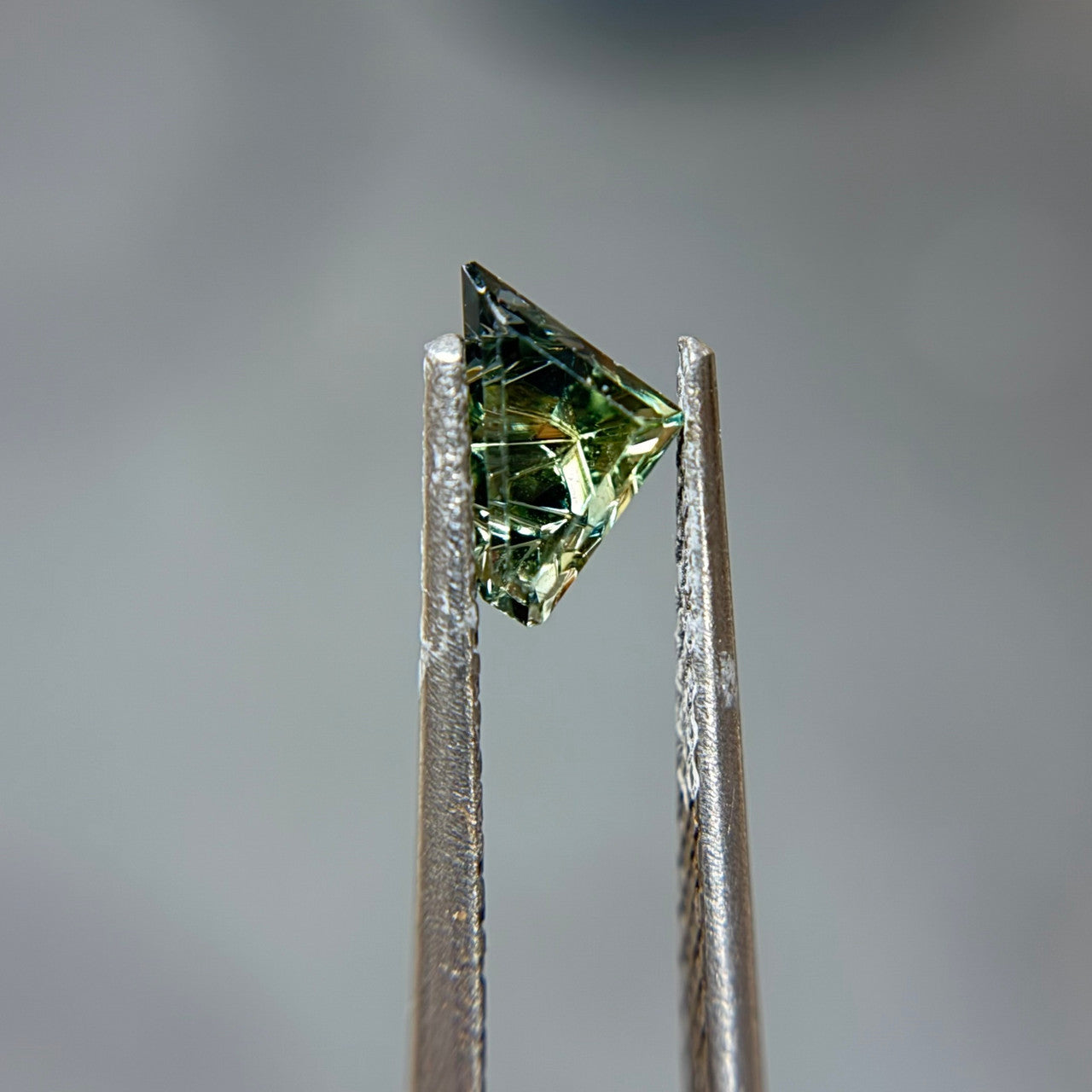 Parti Color Myrtle Green Australian Sapphire Dreamscape™ Cut by John Dyer