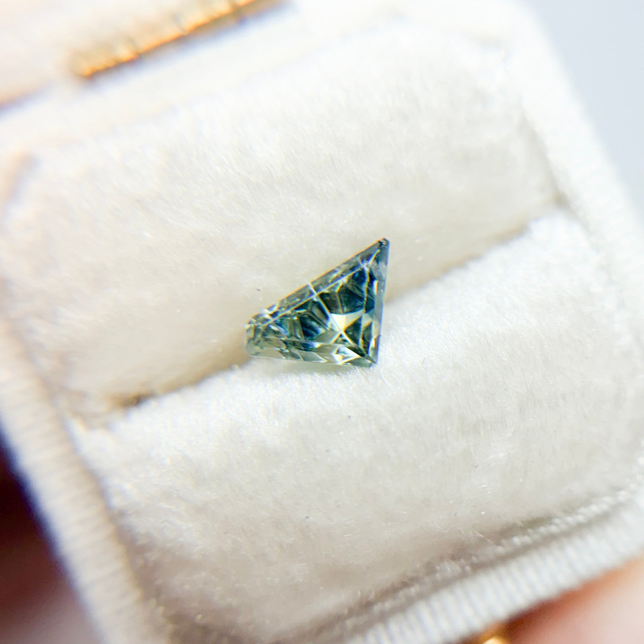 Parti Color Myrtle Green Australian Sapphire Dreamscape™ Cut by John Dyer