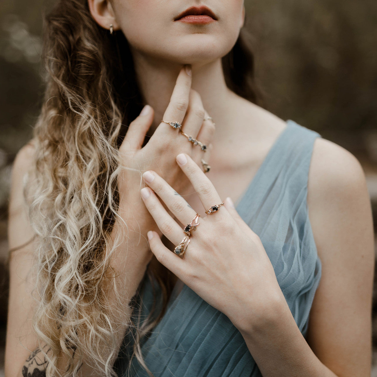 OOAK - Juniper Green Montana Sapphire Ring