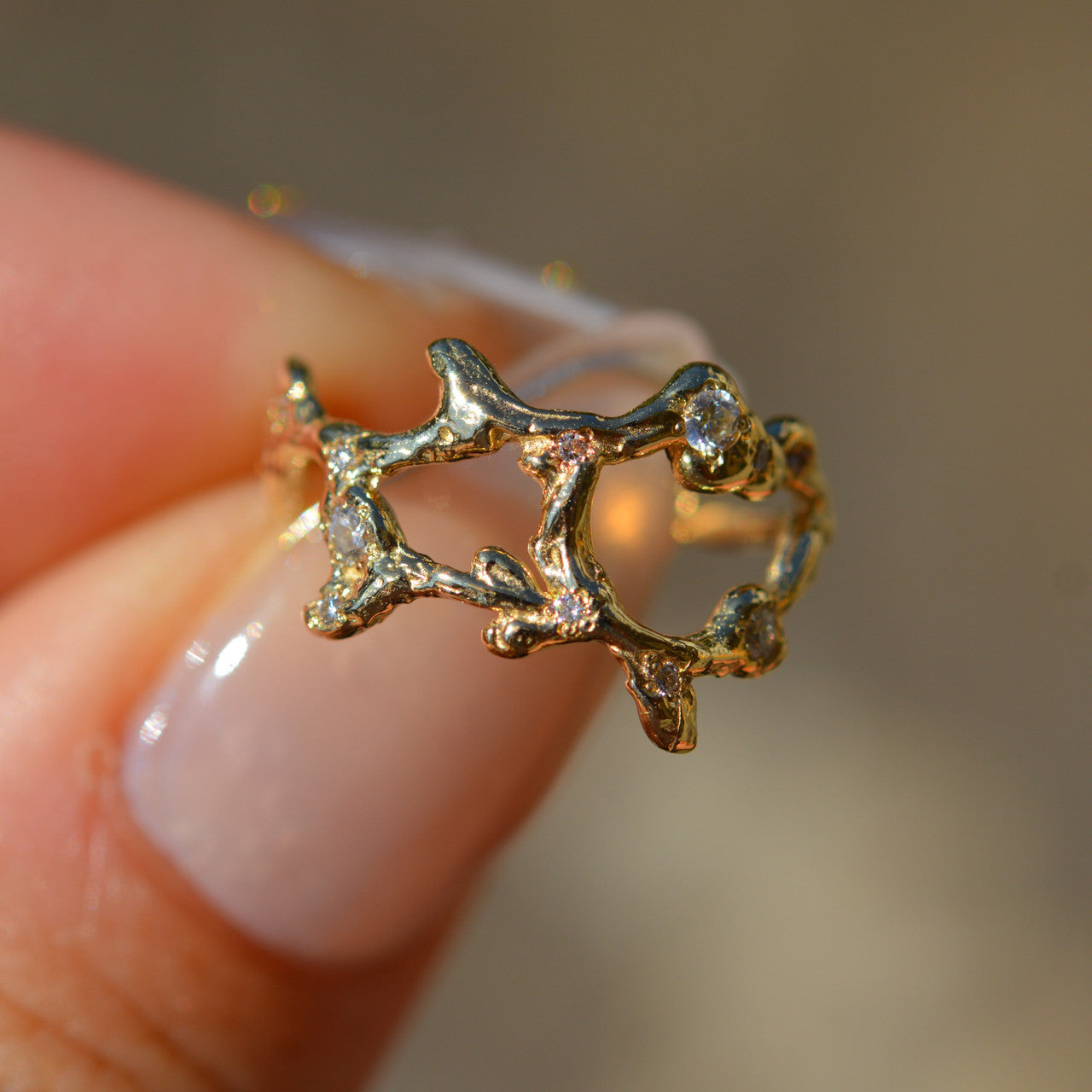 Virgo Zodiac Constellation Ring