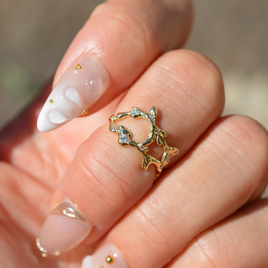 Virgo Zodiac Constellation Ring