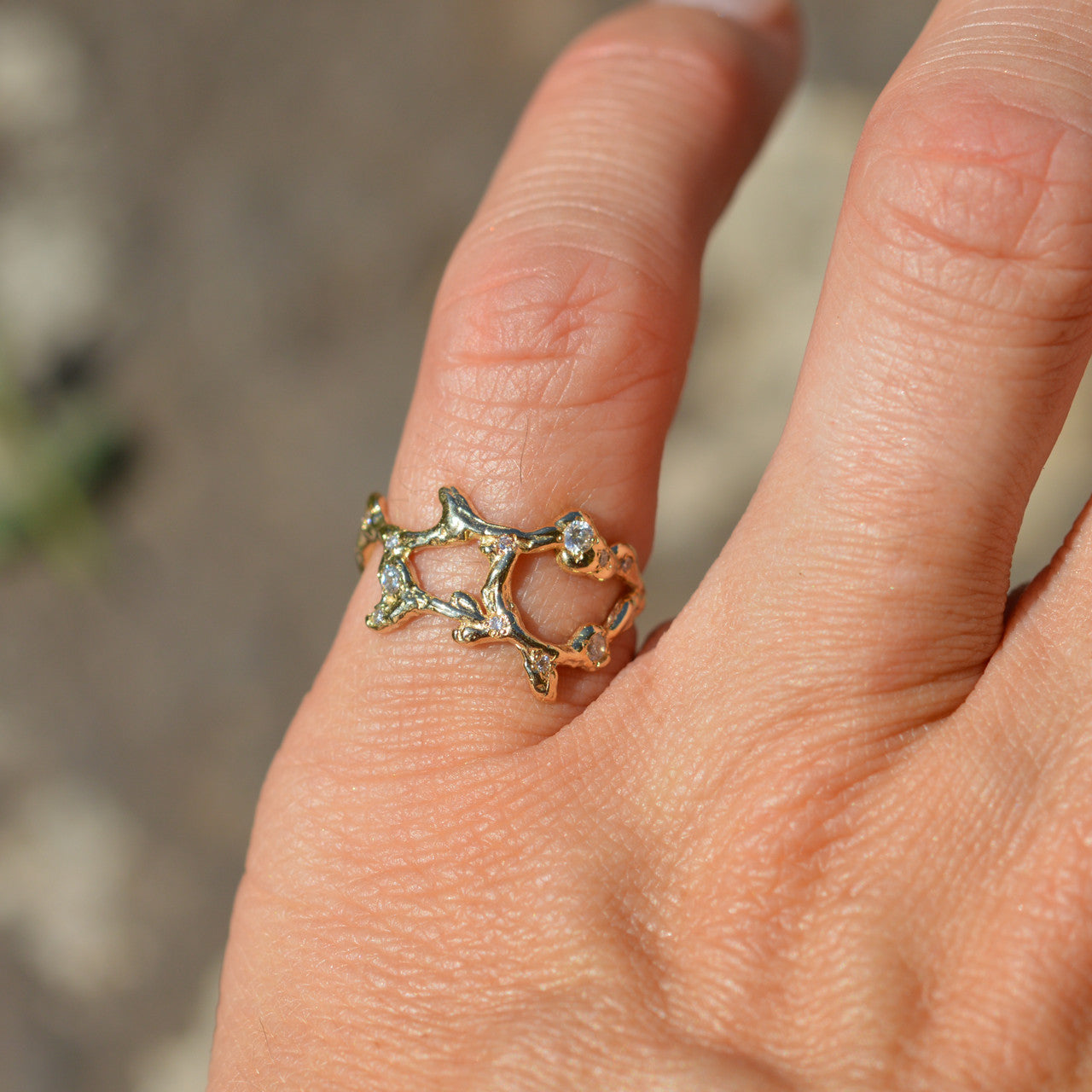 Virgo Zodiac Constellation Ring